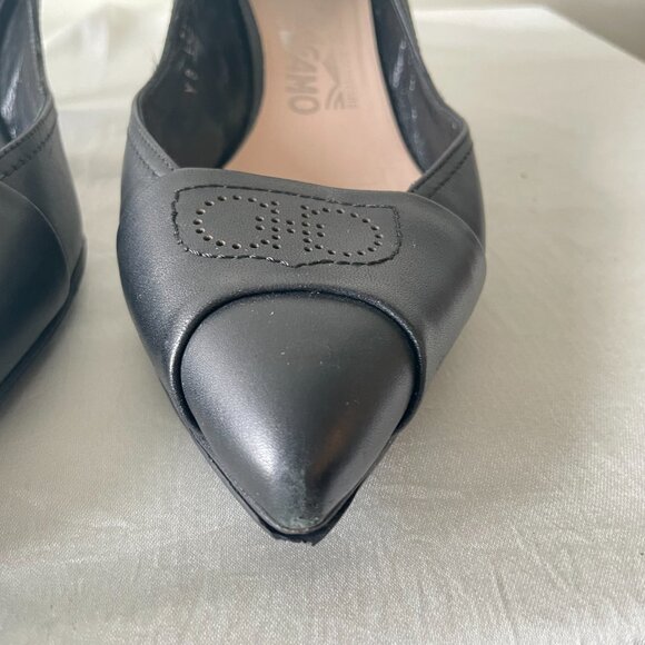 Salvatore Ferragamo 2inch kitten heels Black - Picture 6 of 7